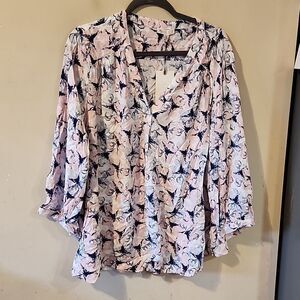 Lila rose top 2X NWT